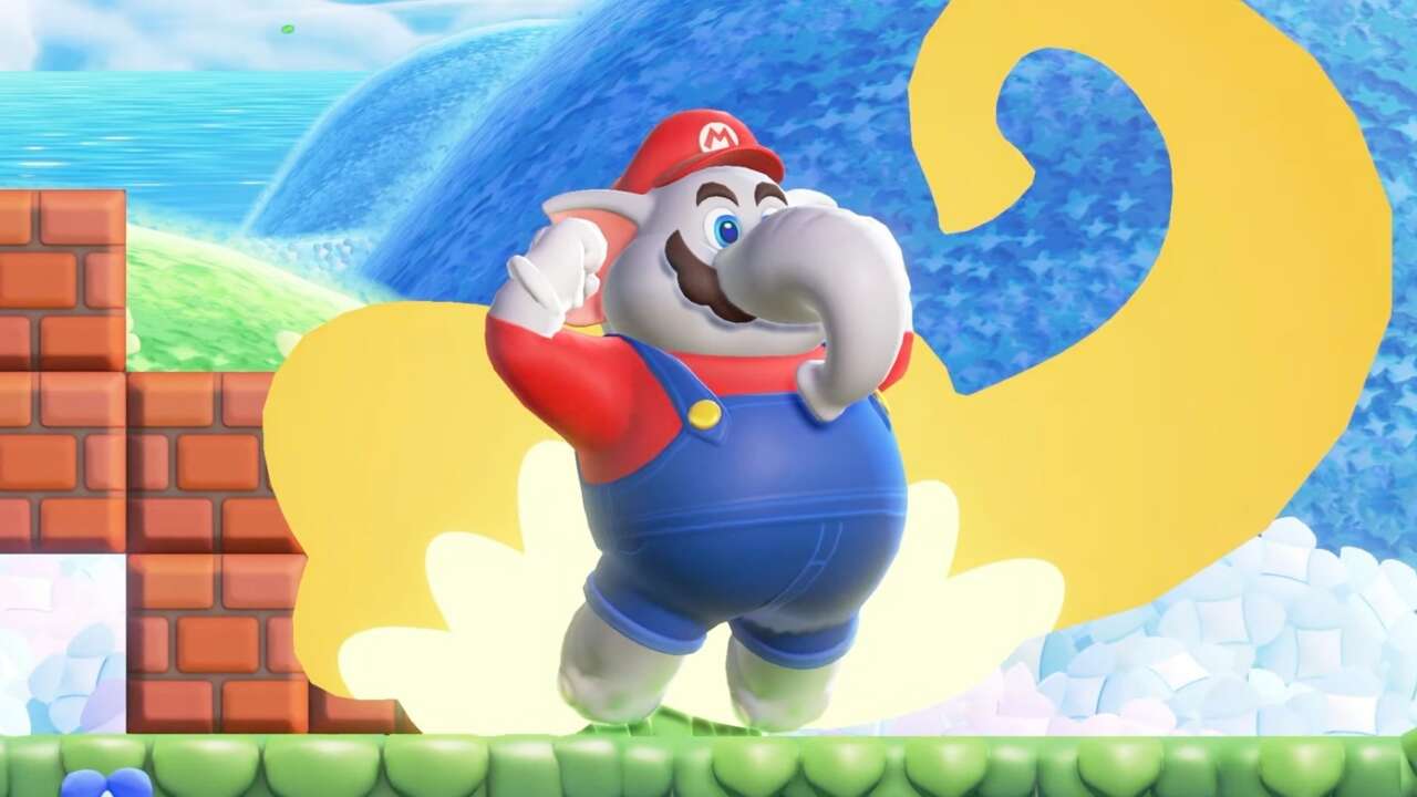 Elephant Mario in Super Mario Wonder