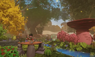 Une forêt sereine dans Cosy Gardening Game Wildmender.