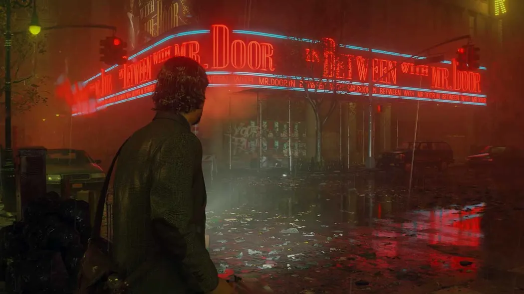 Сага Андерсон приближается к заброшенному зданию в Alan Wake 2