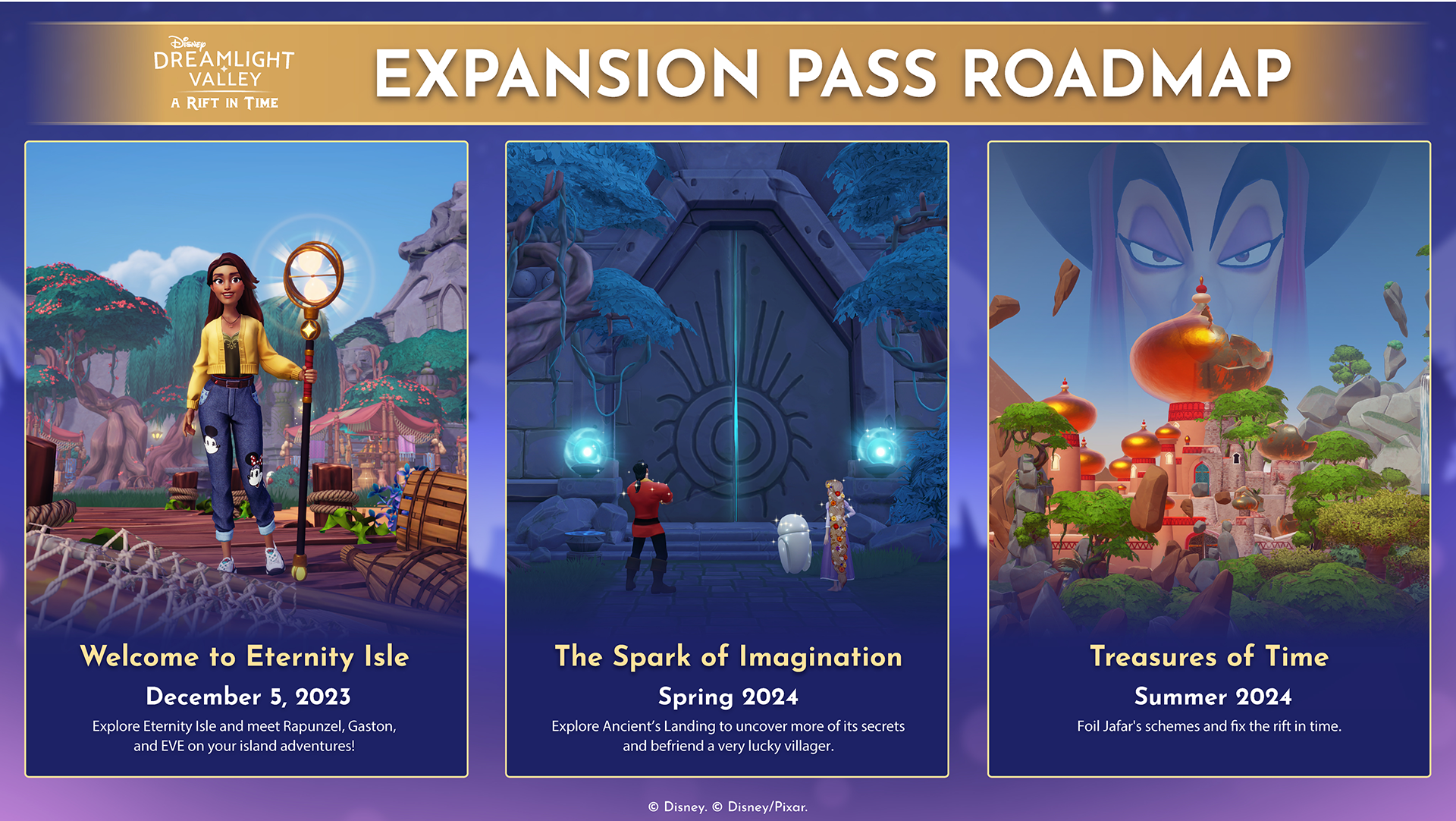 Disney Dreamlight Valley A Rift in Time Expansion Pass Roadmap