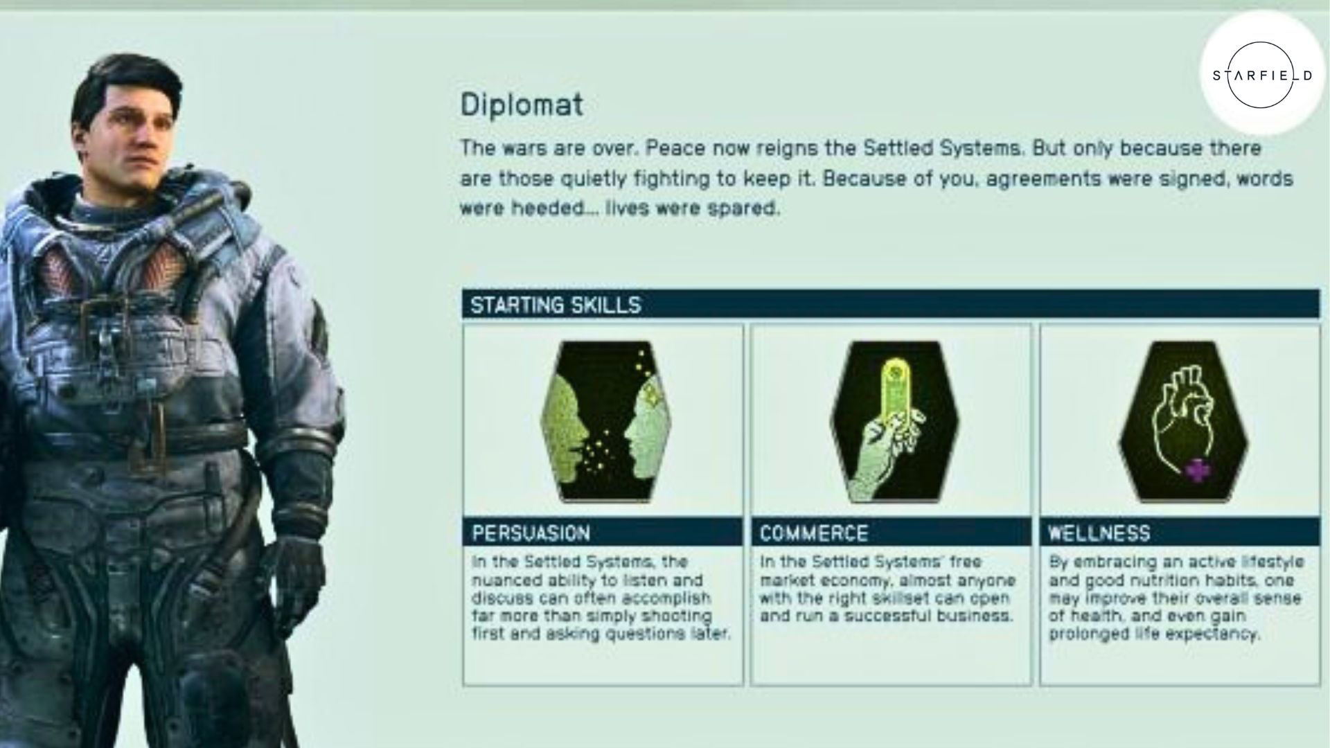 Mellor construción diplomática para Starfield