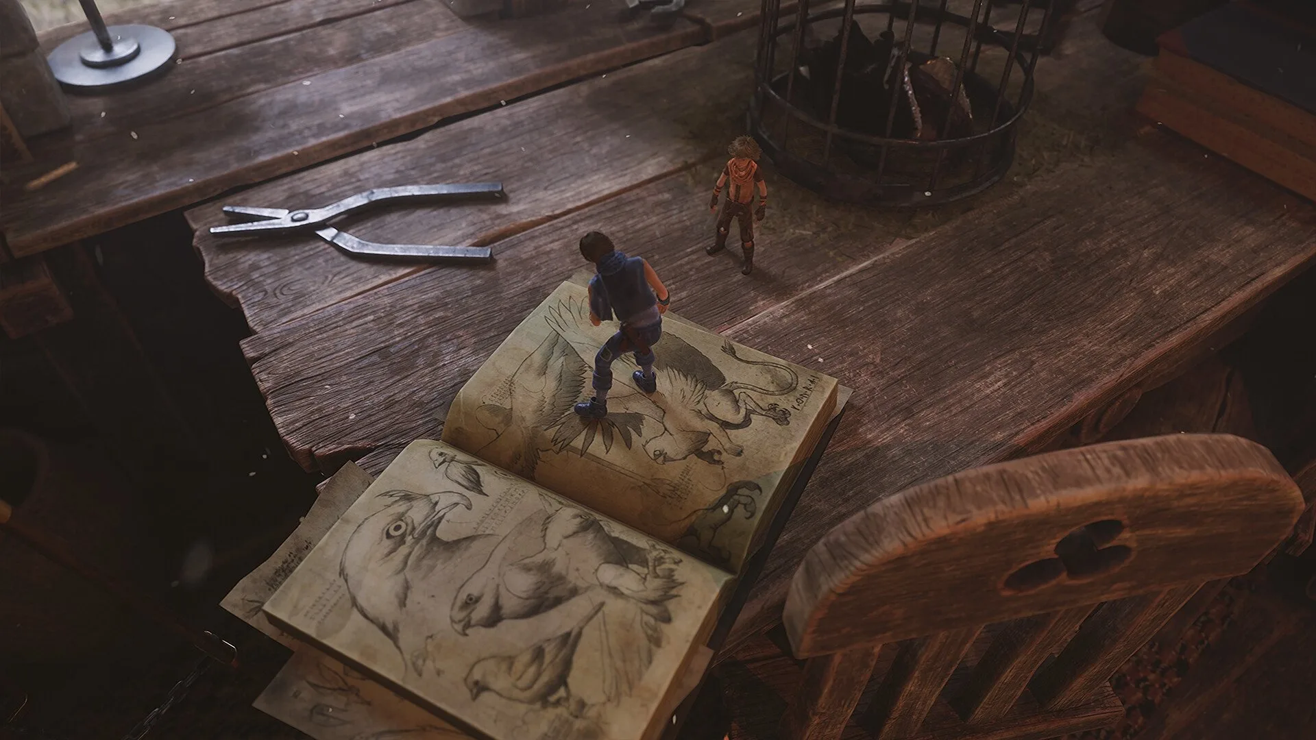 Naia and Naiee exploring troll's home in Brothers: A Tale of Two Sons Remake