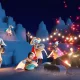 Players huddle around a festive campfire in Sky Children of the Light