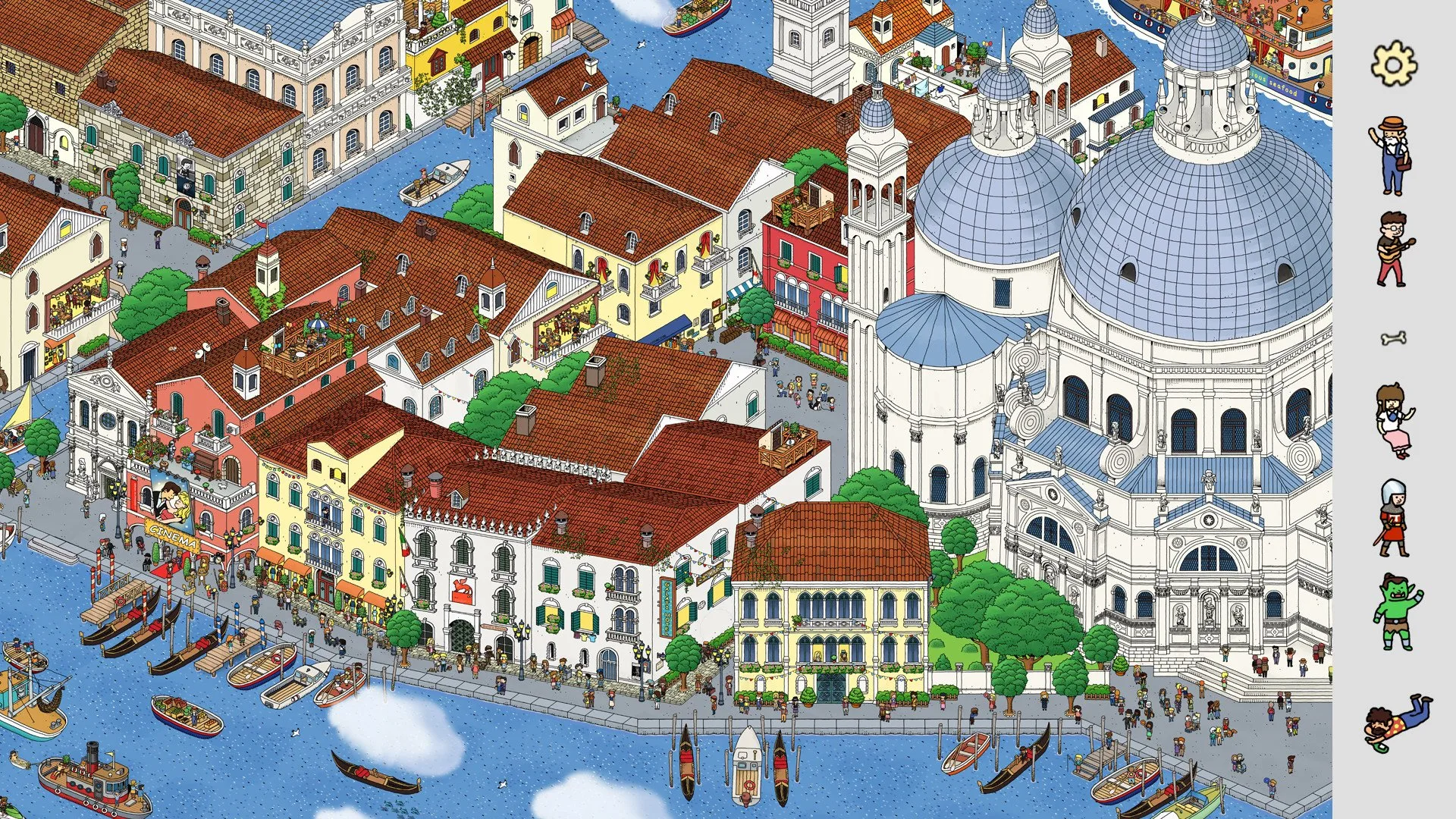 Venetian waterside in Sophia the Traveler