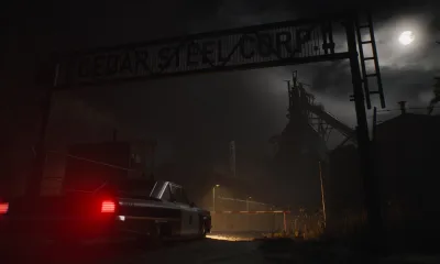 Exterior shot of steelworks in The Casting of Frank Stone