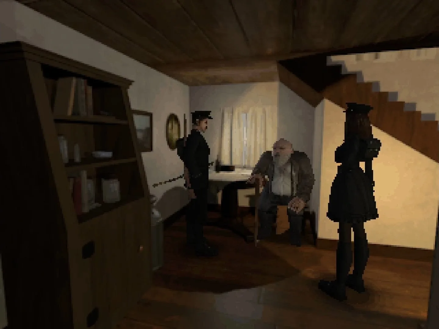 Alisa falando com NPCs em Alisa