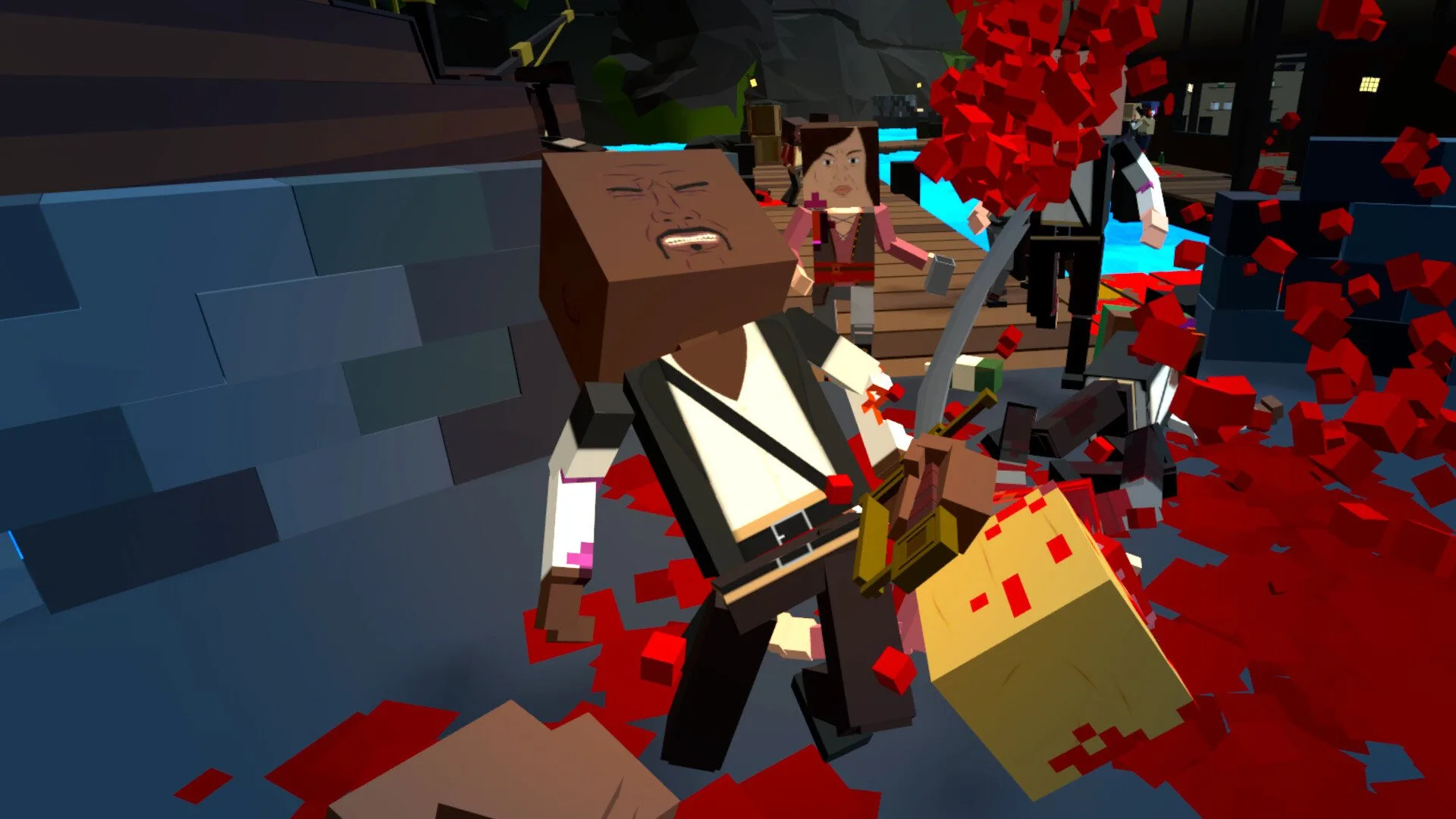 Melee combat in Paint the Town Red VR