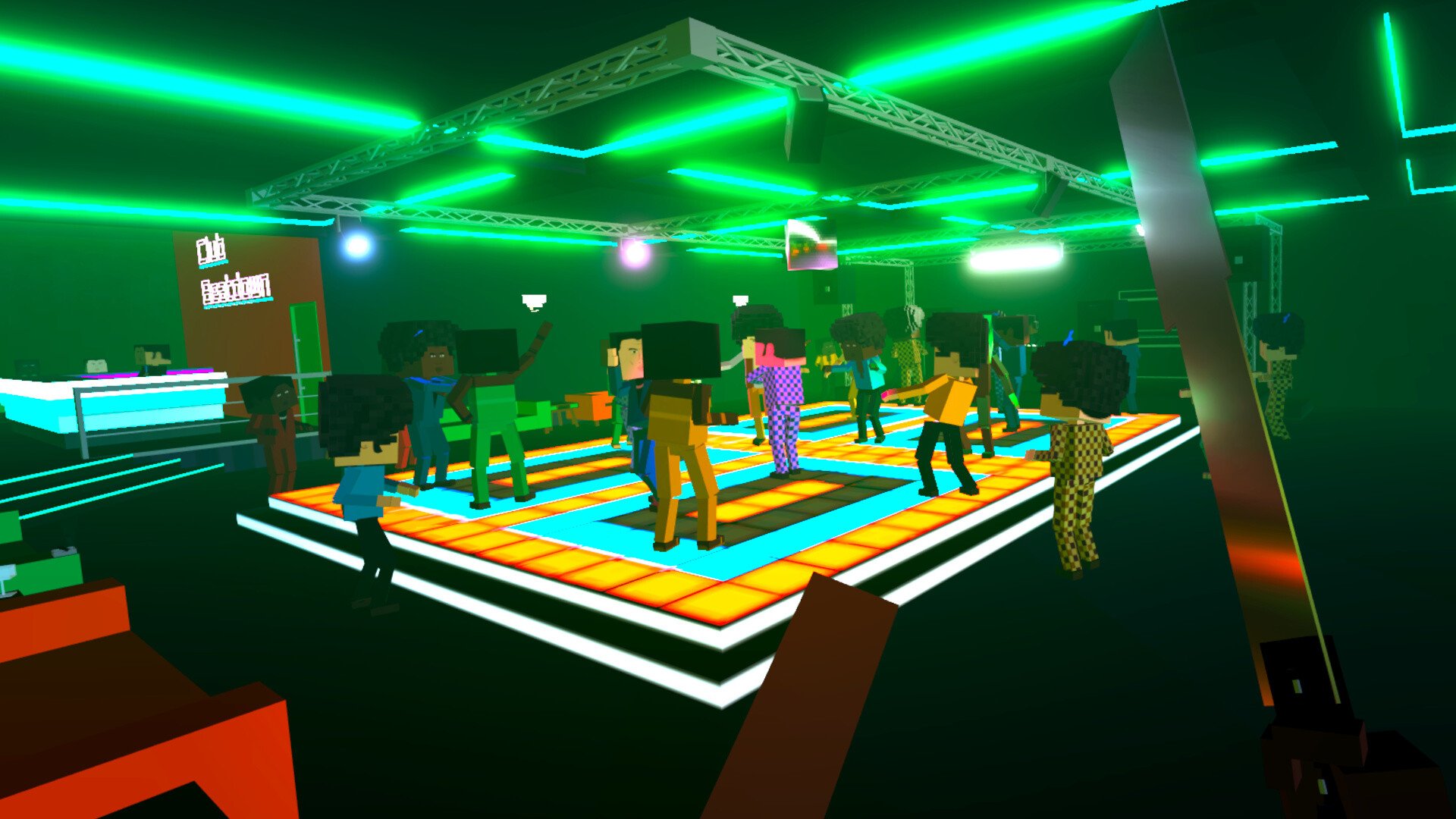 ペイント ザ タウン レッド VR のダンスフロア アリーナ