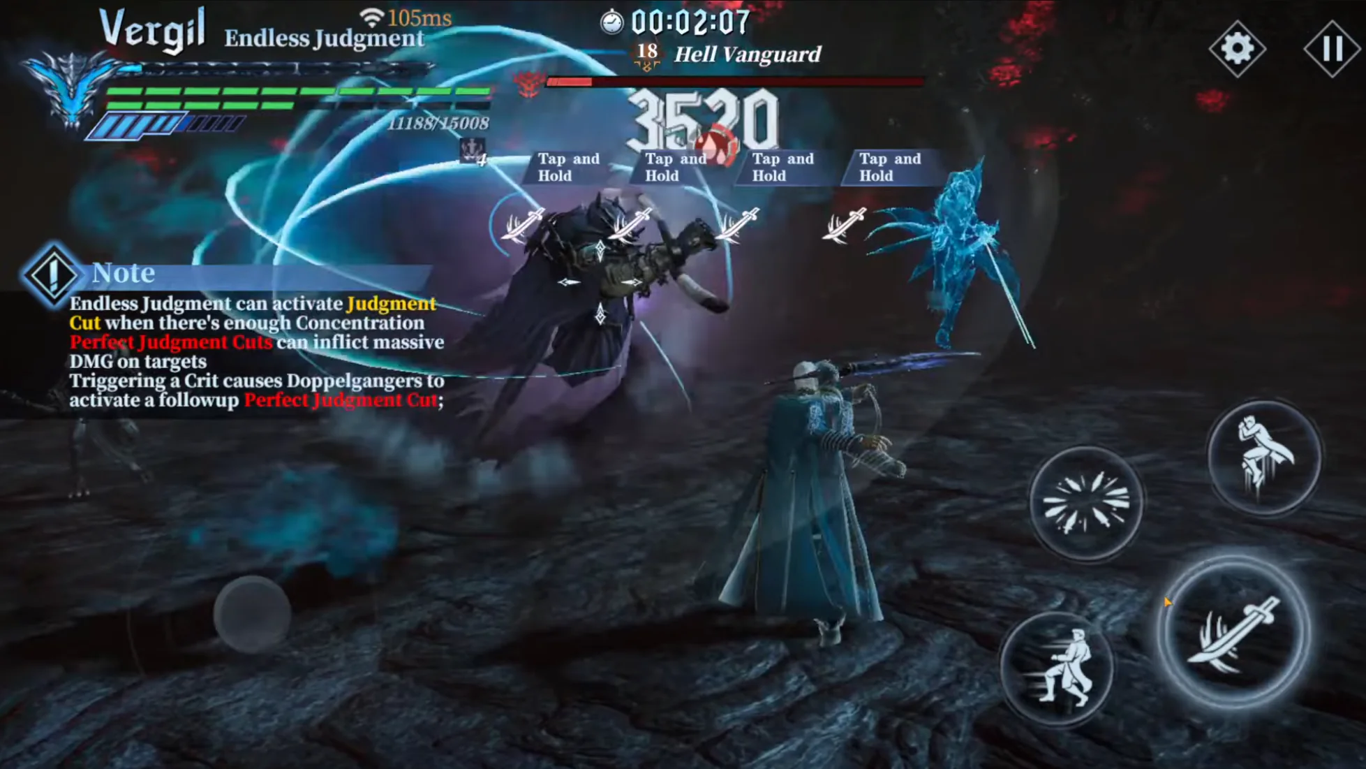 vergil vs hell vanguard