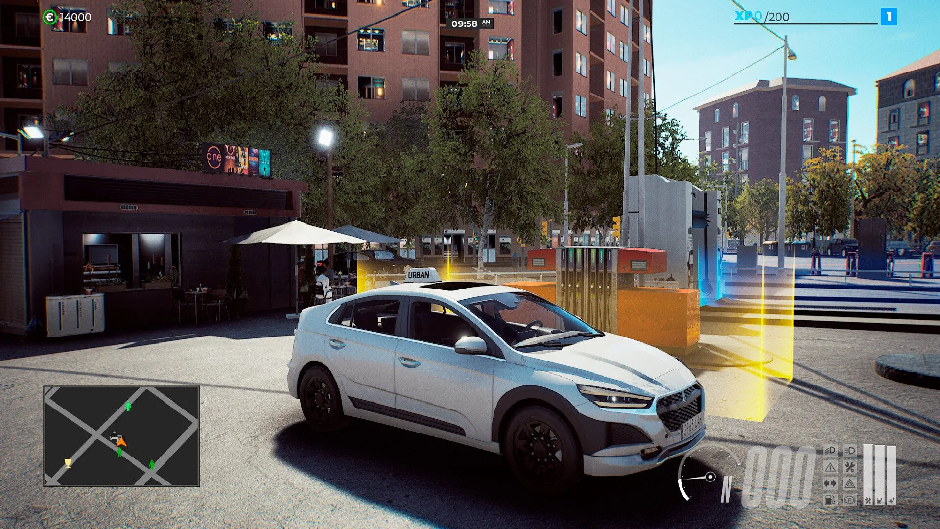 Lối chơi lái xe trong thành phố trong Taxi Life: A City Driving Simulator