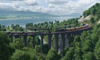 Railway bridge in Transport Fever 2