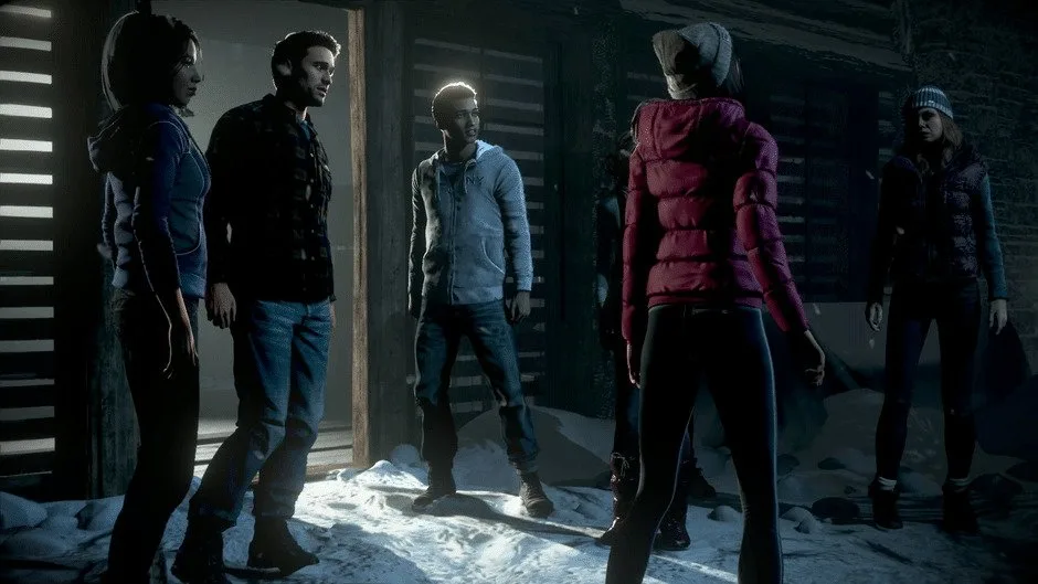 Ein Gespräch zwischen den Charakteren von Until Dawn im beliebten Horrortitel.