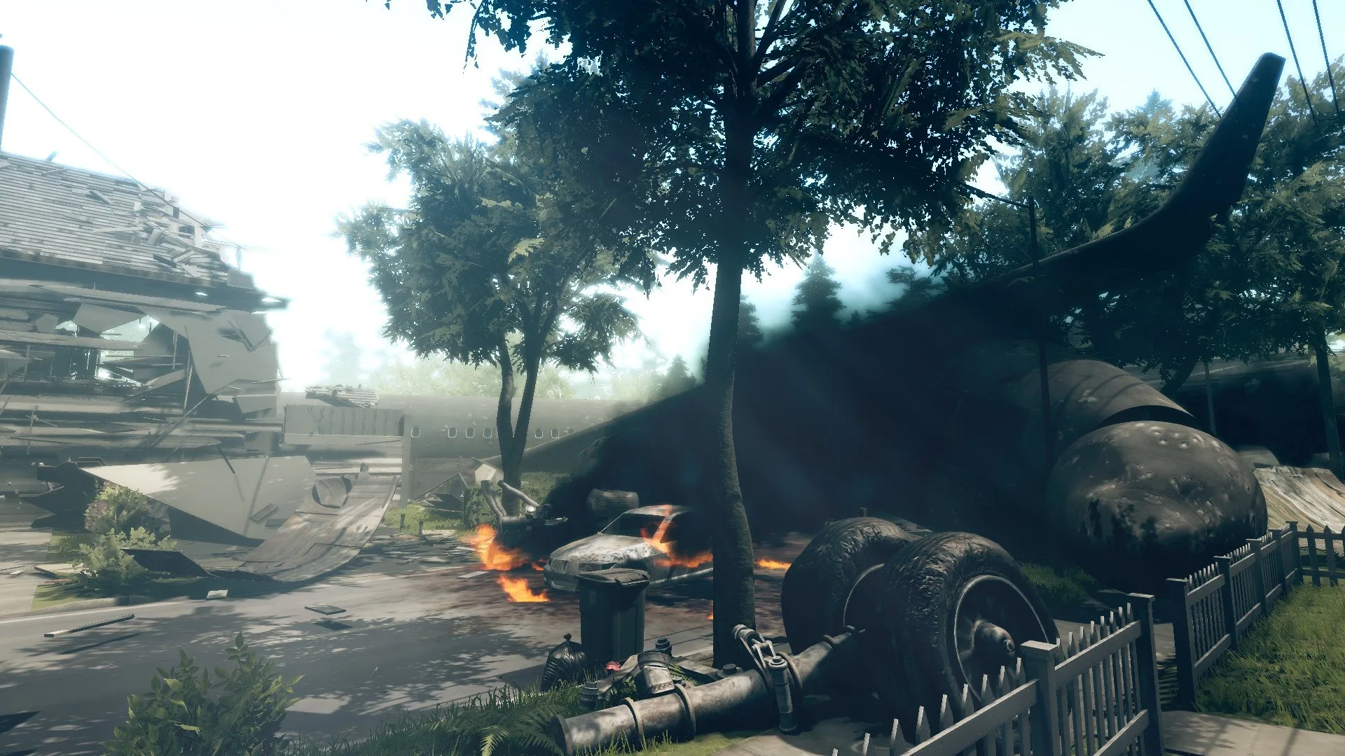 Plane crash in War of the Worlds