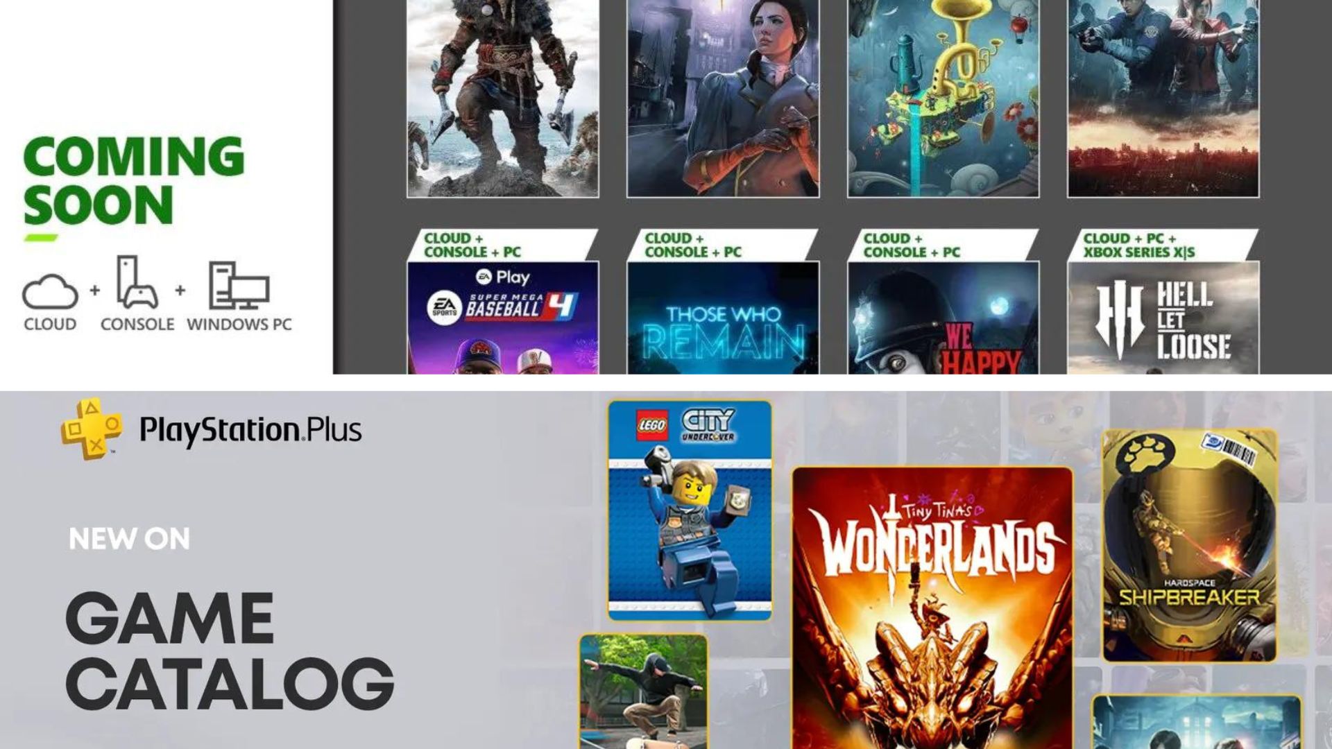 January's Games Catalogue