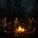 Characters gathered around a campfire in upcoming S.T.A.L.K.E.R 2.