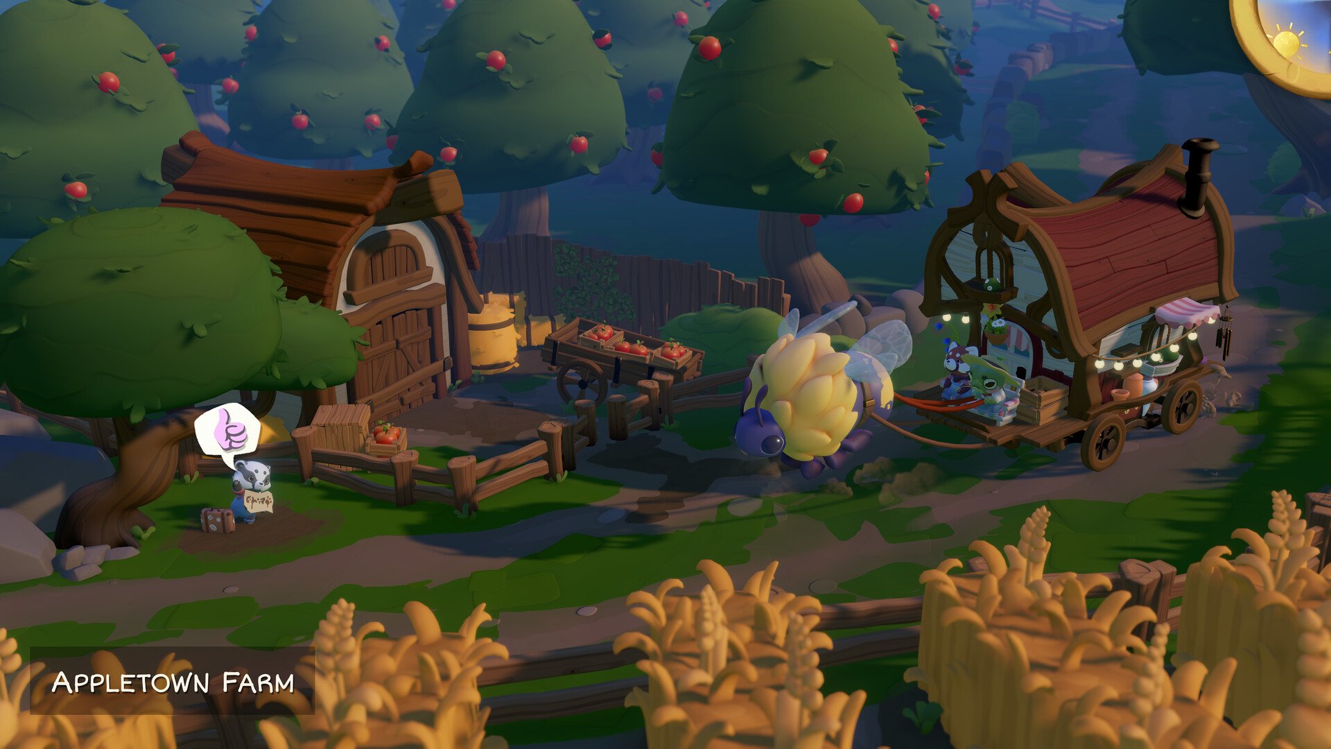 Cadre de terres agricoles dans Cozy Caravan