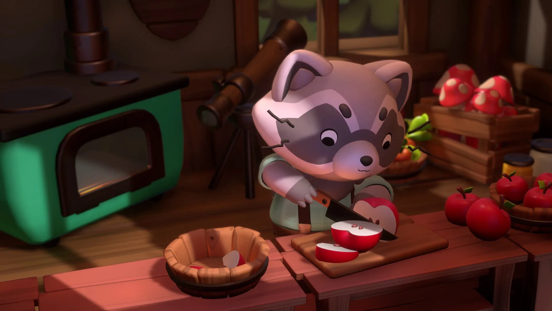 Character cooking in Cozy Caravan