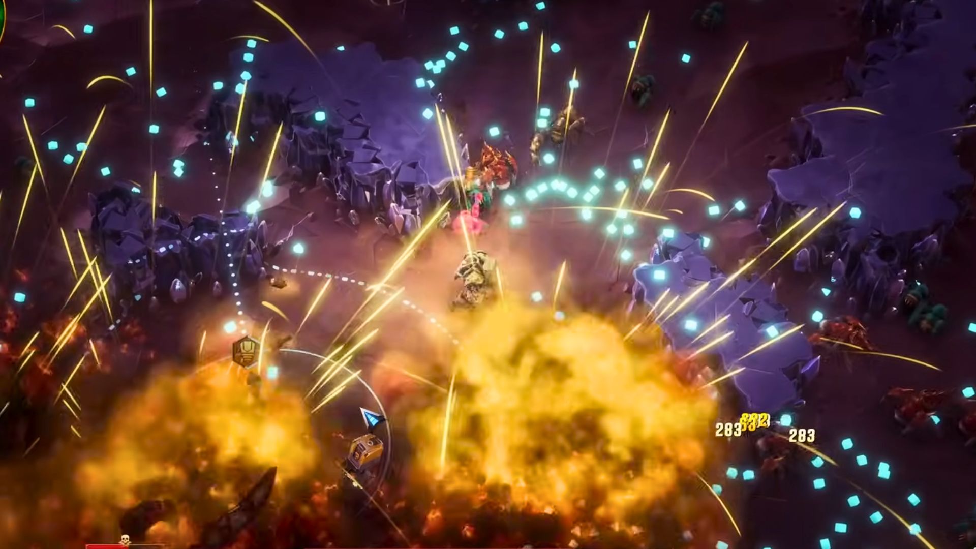 Bullets effects on combat ground