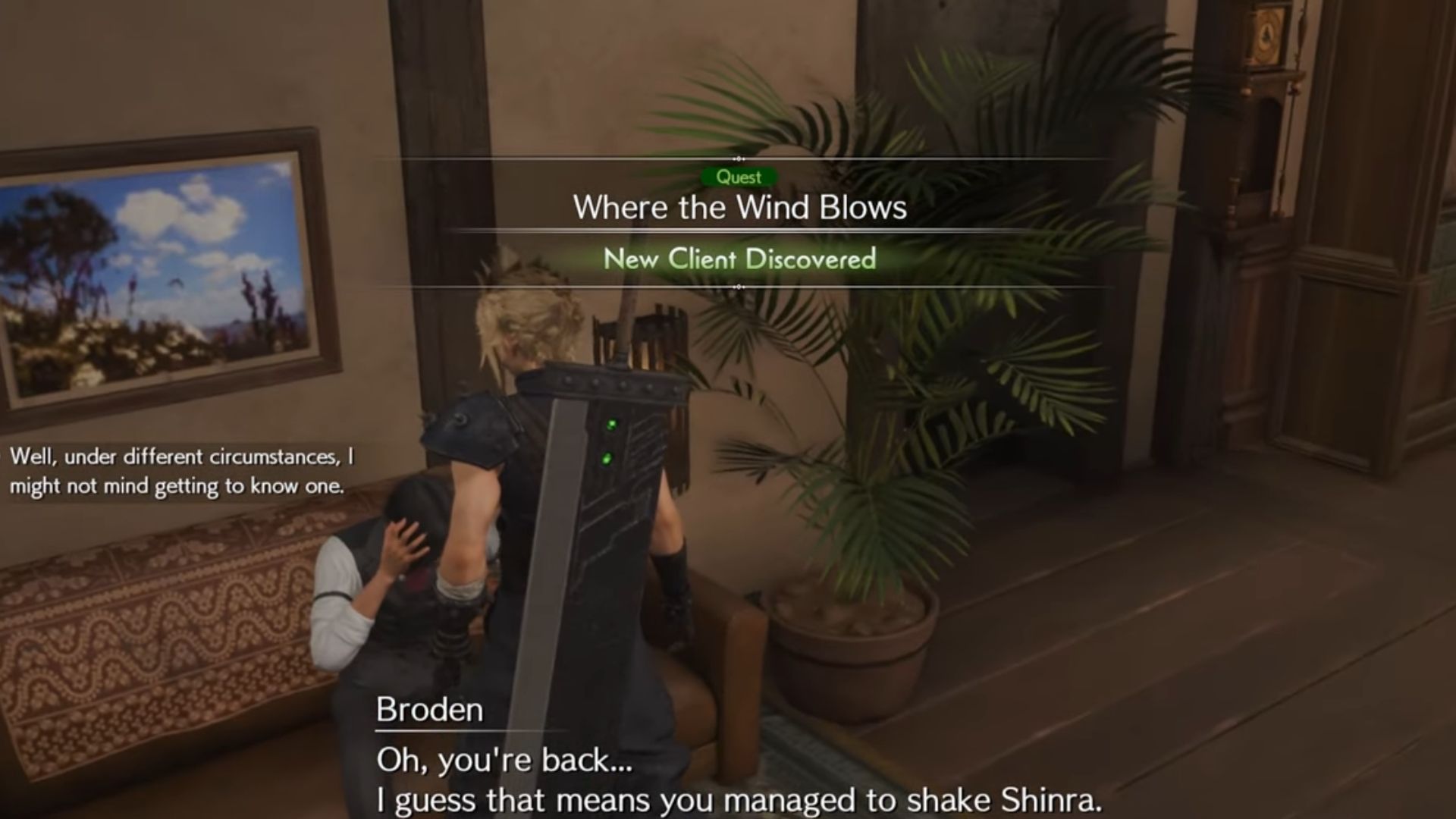 Where the win blows side quest