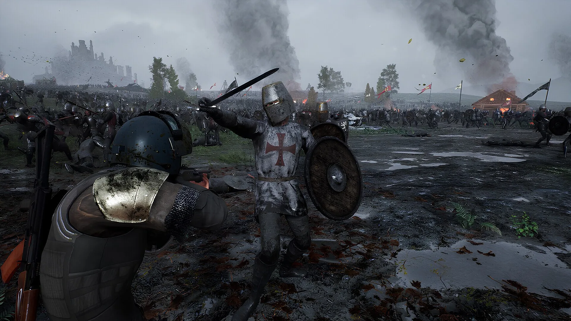 Two knights clash in Kingmakers' epic scene