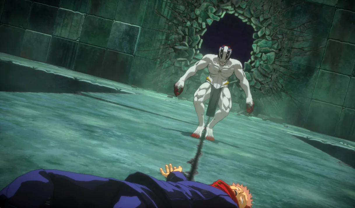 Satoru lying down in Jujutsu Kaisen Cursed Clash review