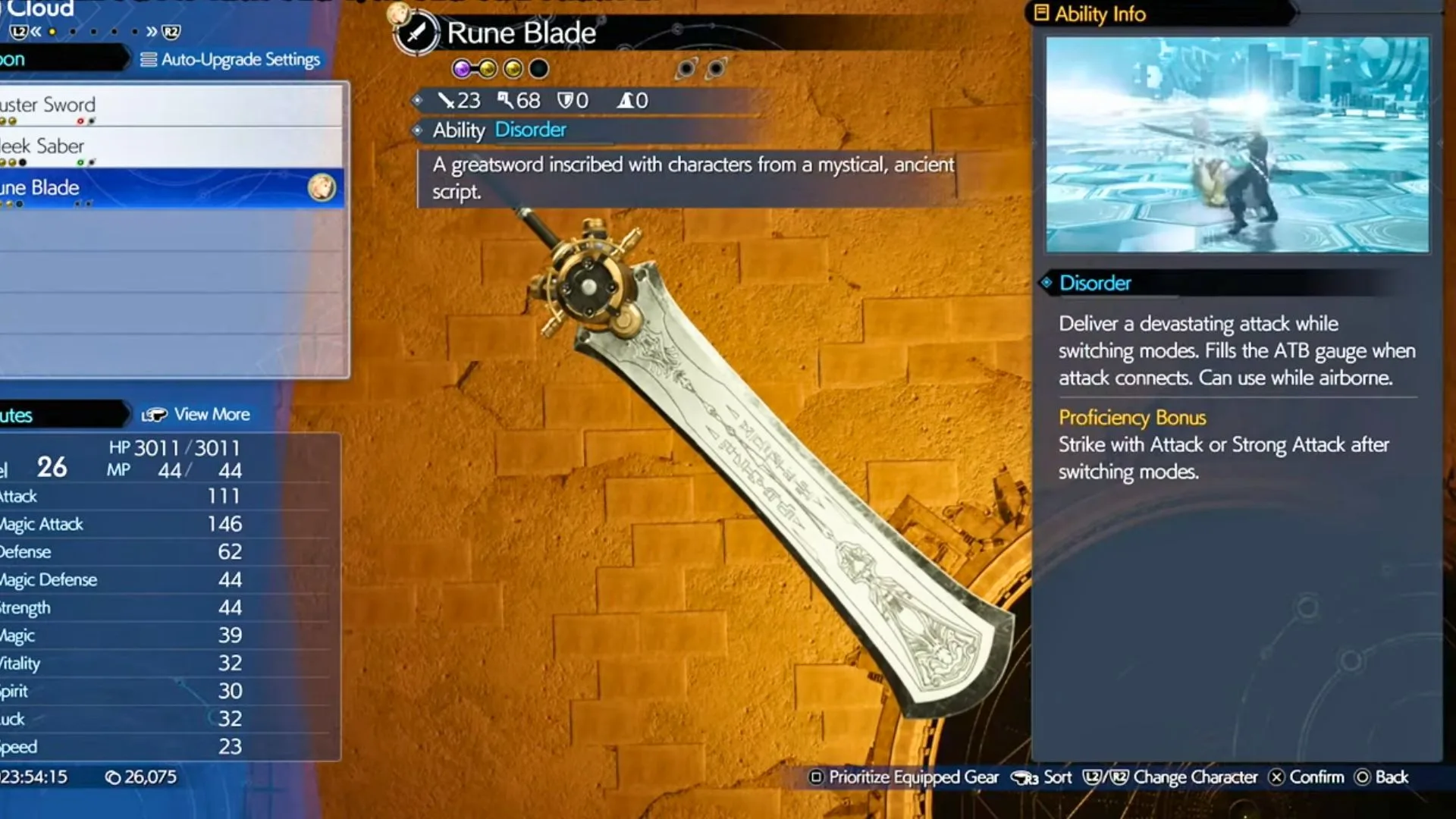 Rune Blade: Senjata Terbaik untuk Cloud di Final Fantasy 7 Rebirth