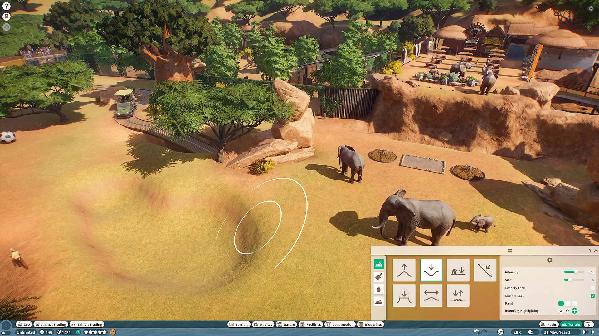 أداة تشكيل الأرض (Planet Zoo)