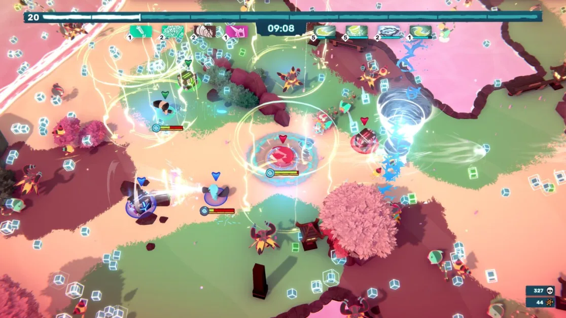 Intense battle in Temtem: Swarm