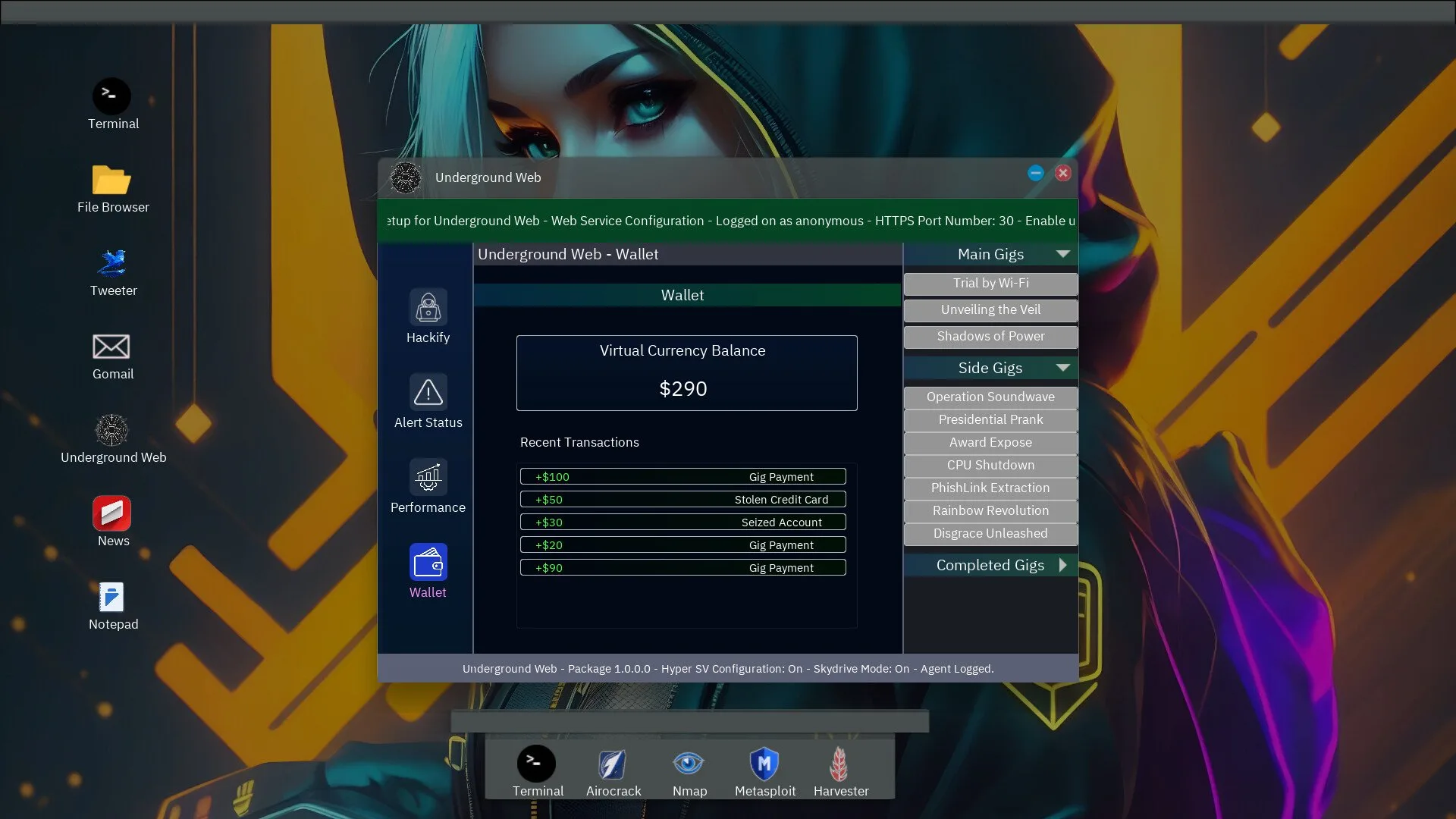 Avoin ohjelmisto (Anonymous Hacker Simulator)