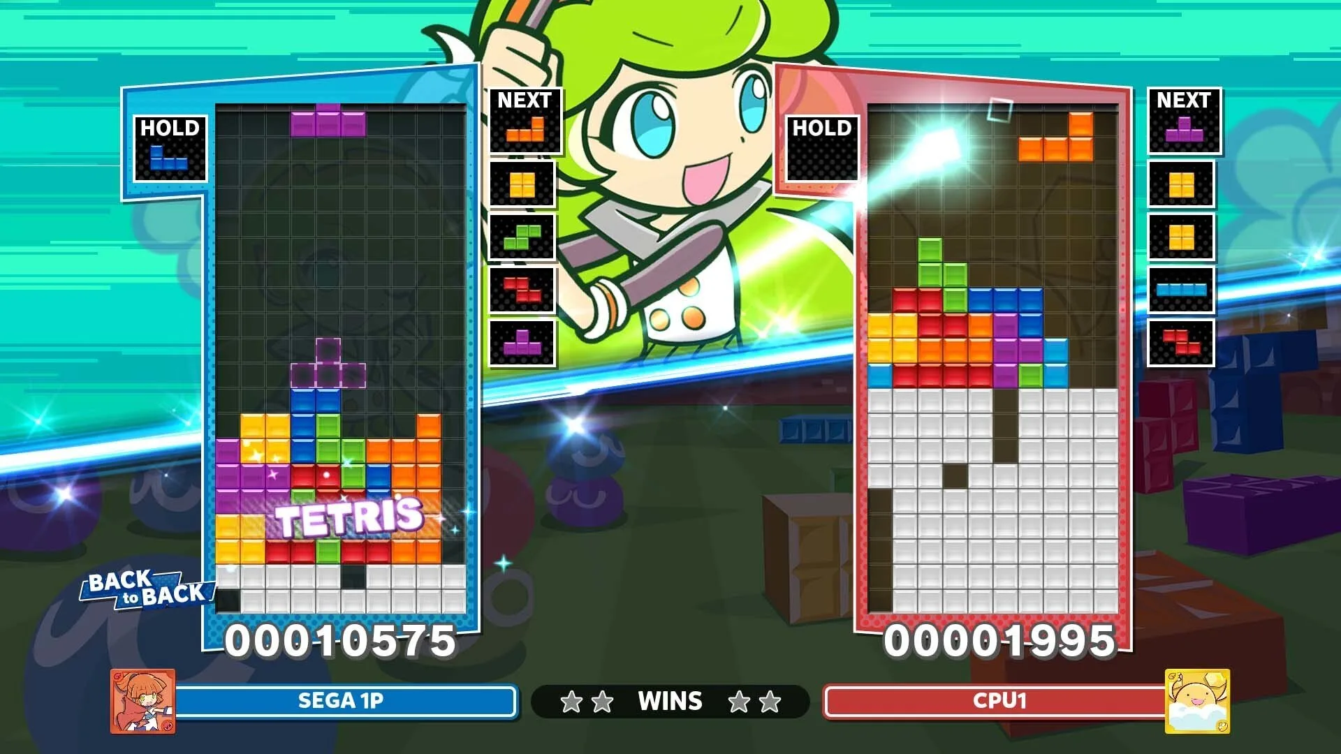 Players compete in game like PuzzMix