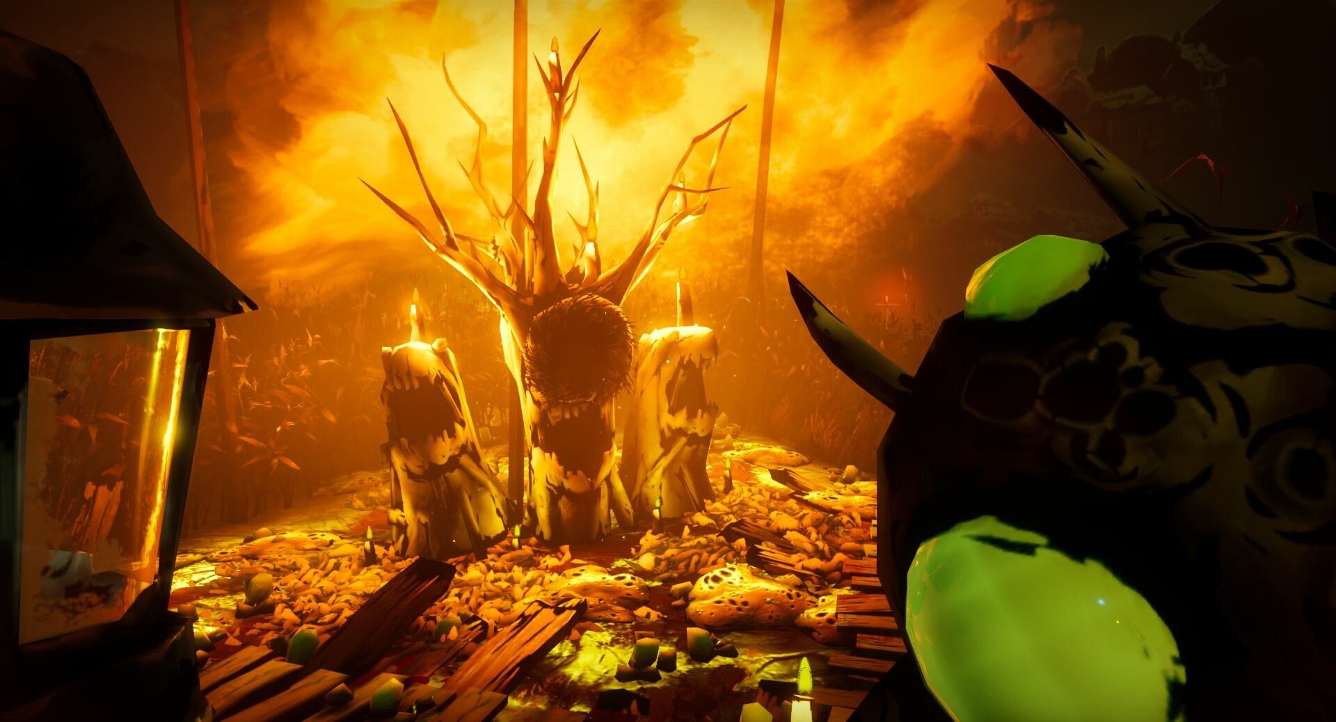 Cornfield set ablaze (Harvest Hunt)