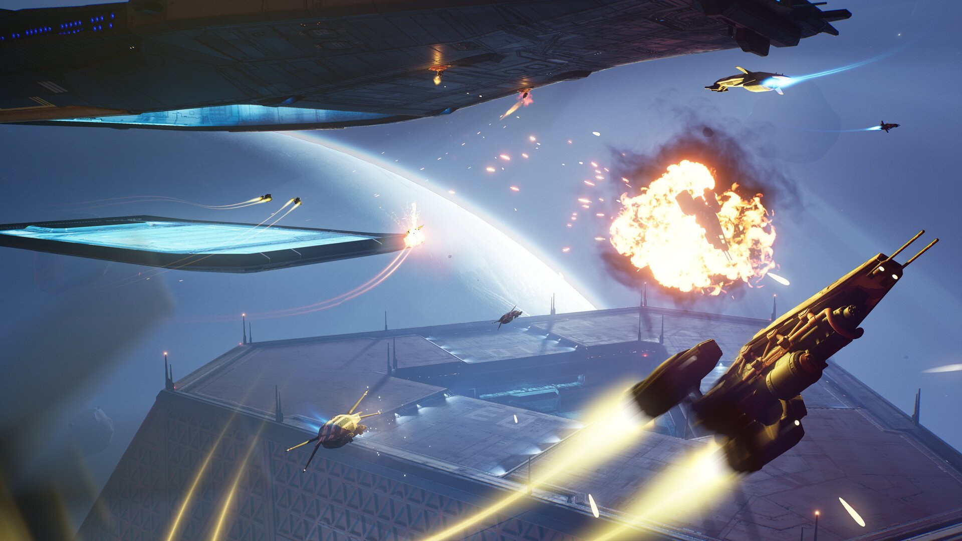 drones and turrets