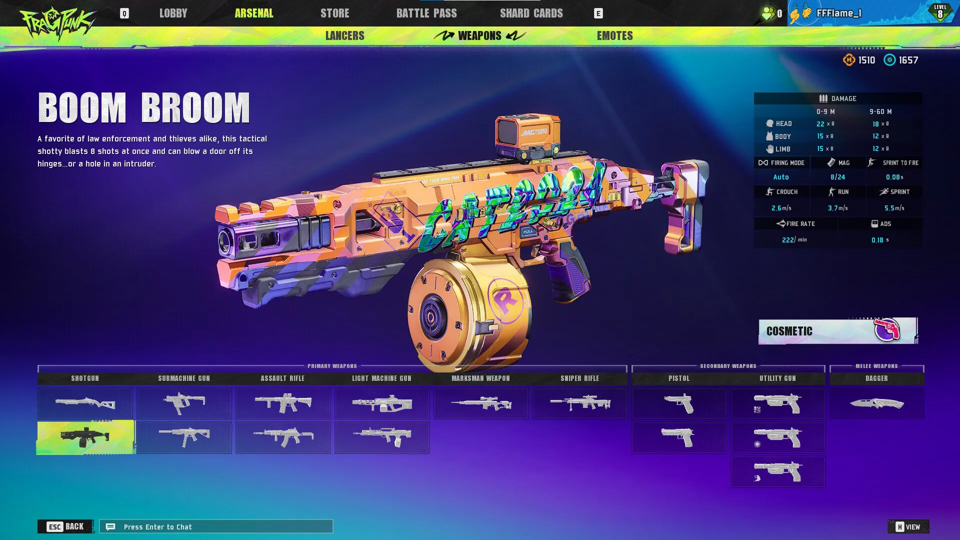 Boom broom gun