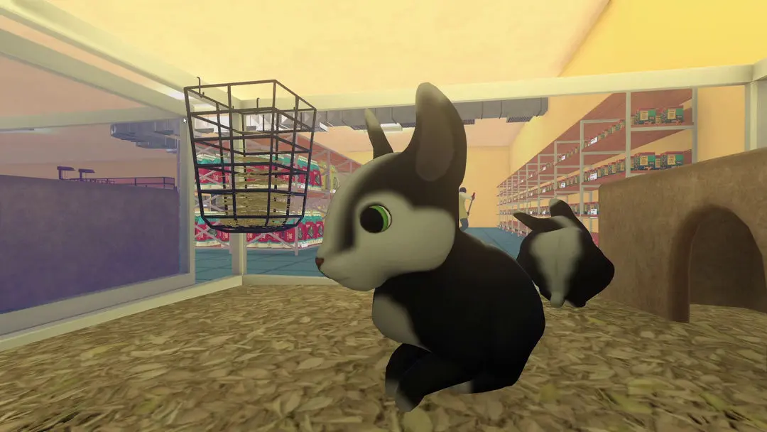 Coelho no Simulador de Pet Shop