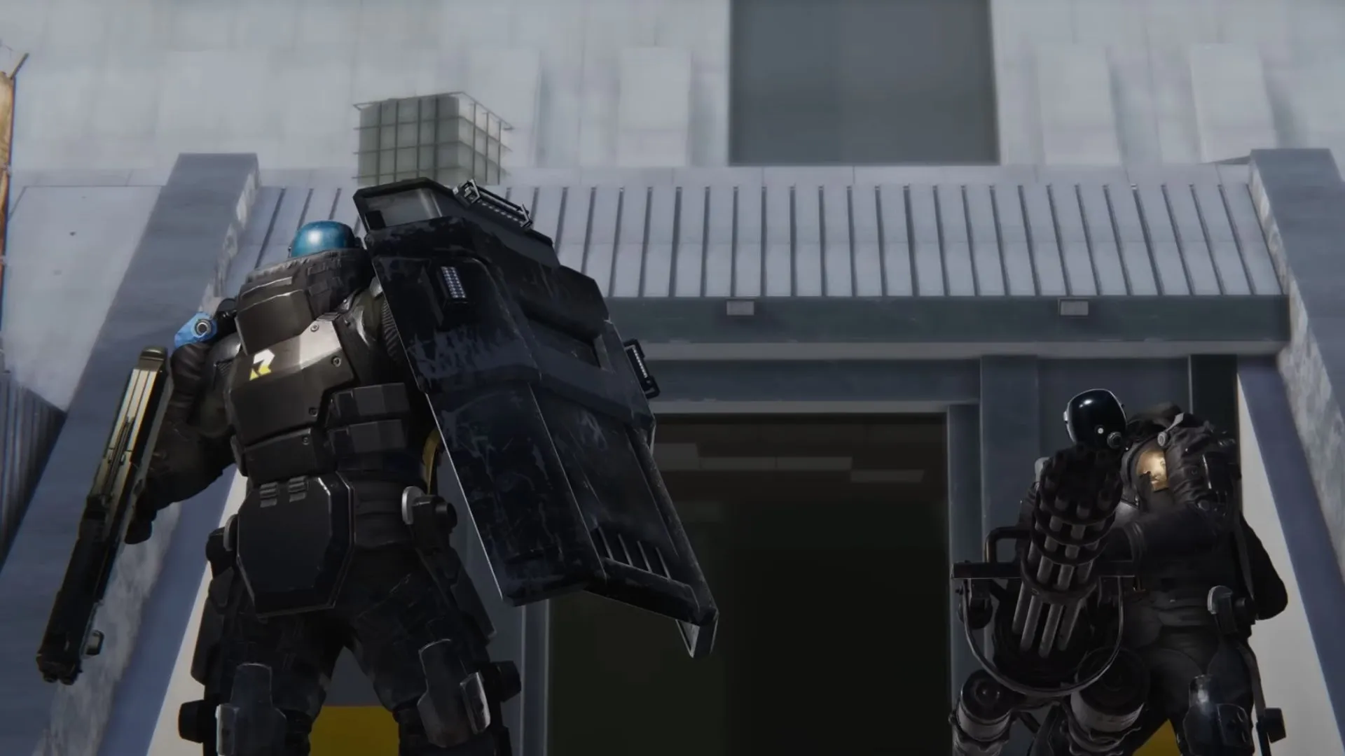 Two armored characters