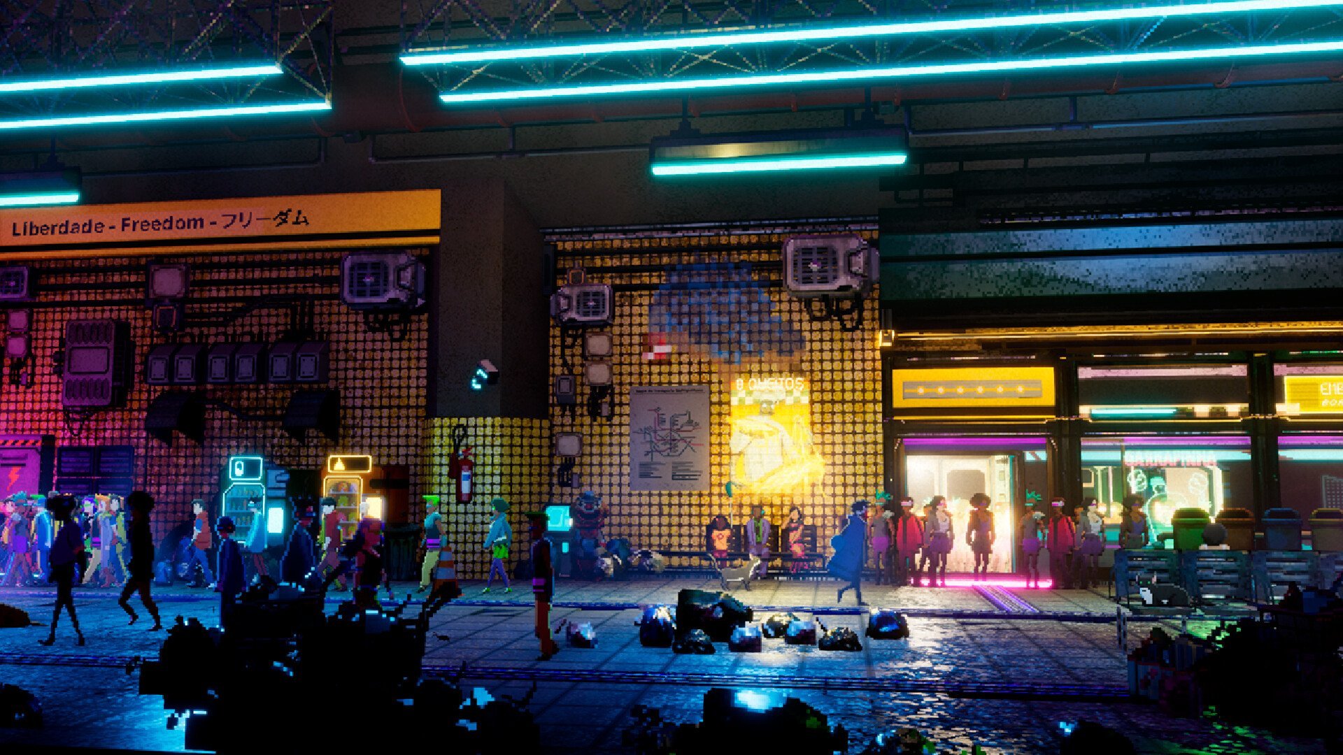 Cyberpunk town