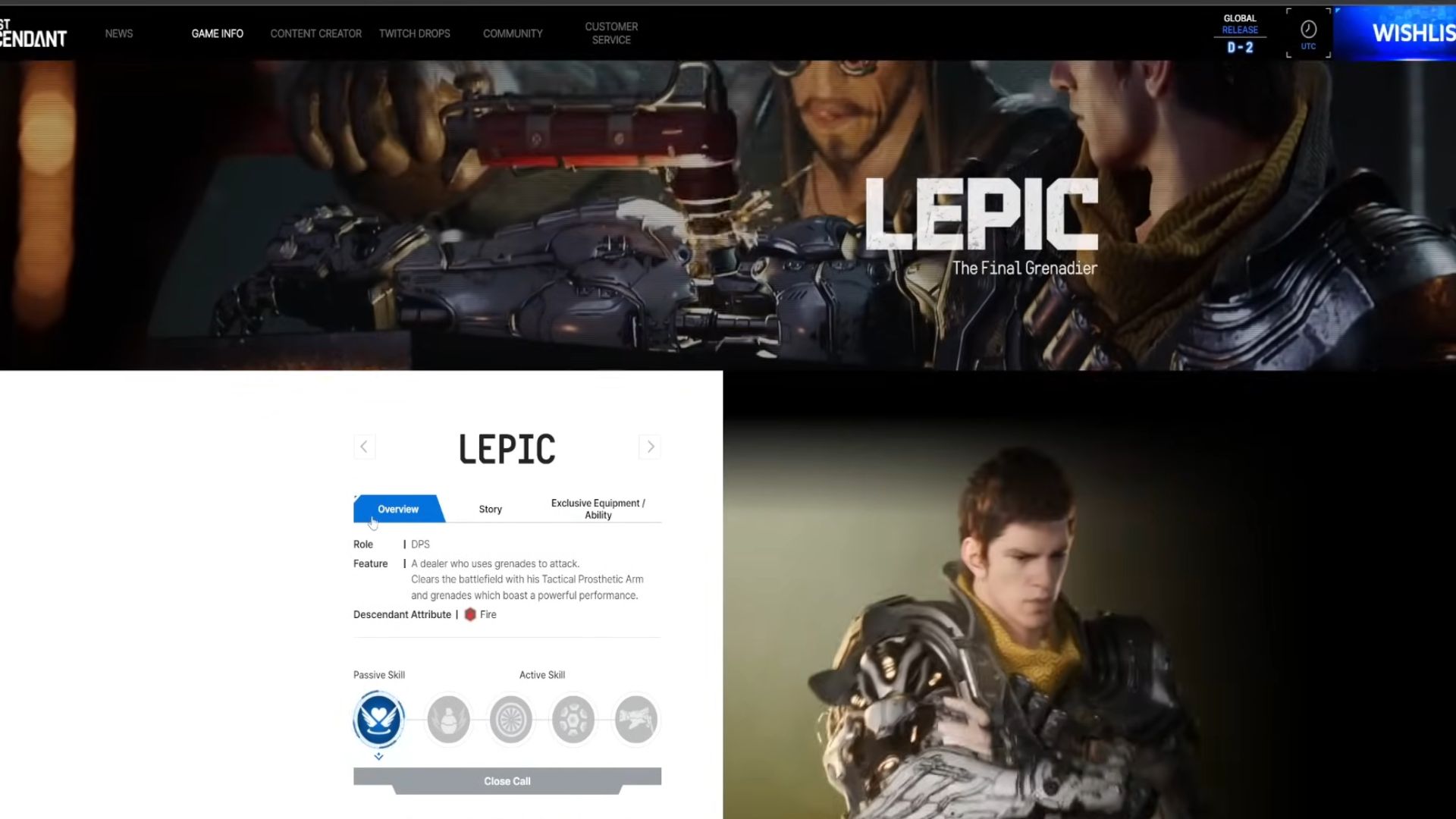The First Descendant characters Lepic (S Tier)