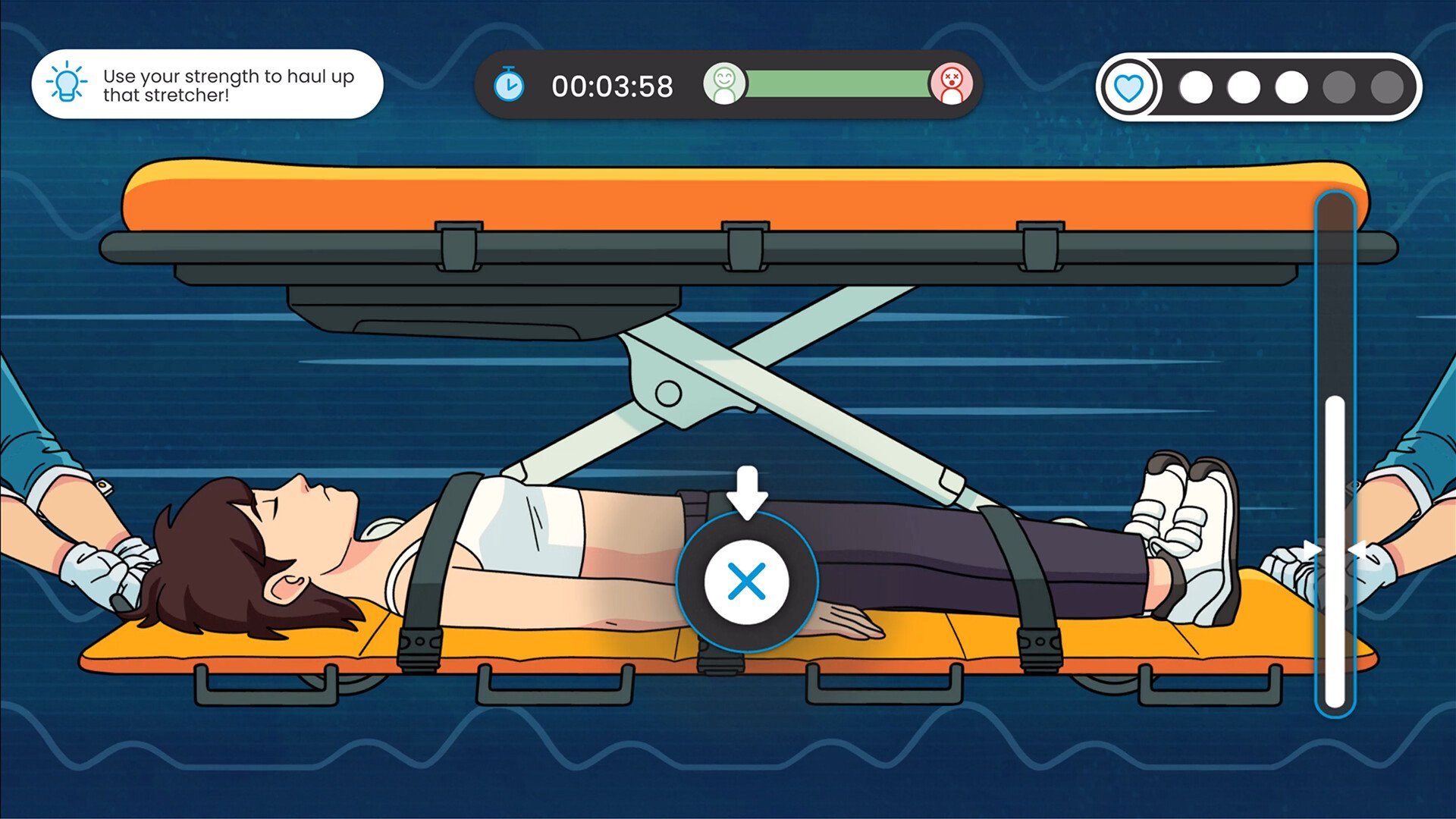 patient in stretcher - Neo Harbor Rescue Squad