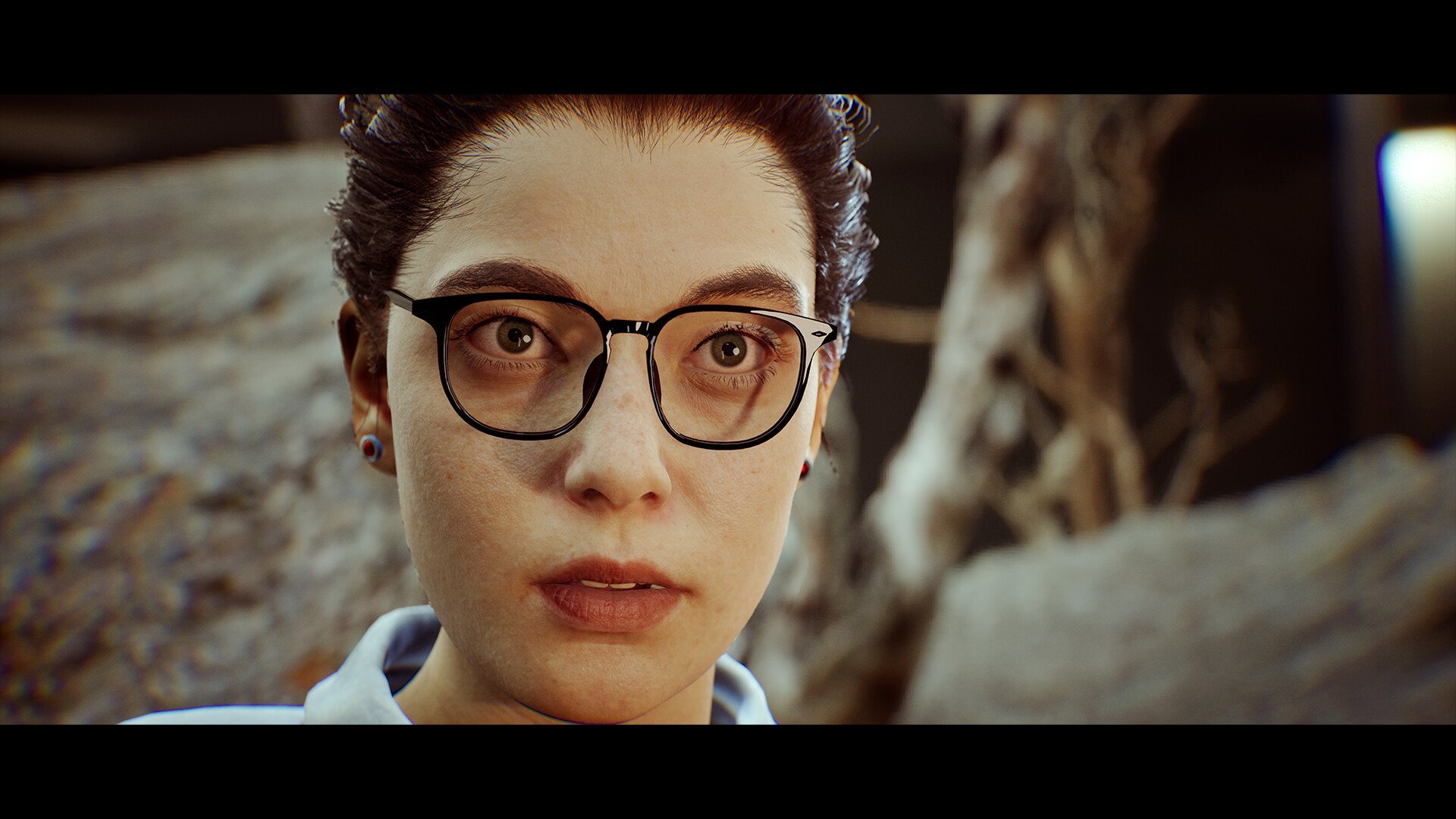lady with spects
