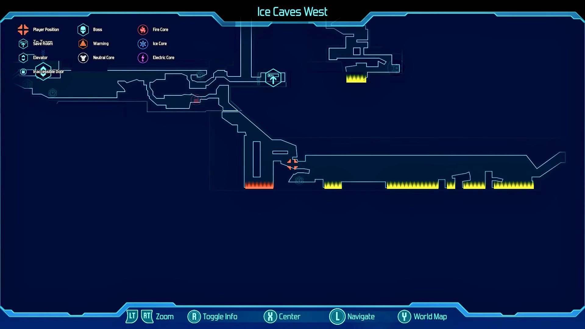 Lageplan der Eishöhle West