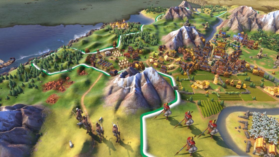 An army approaches a well-developed city in Turn-Based Strategy game