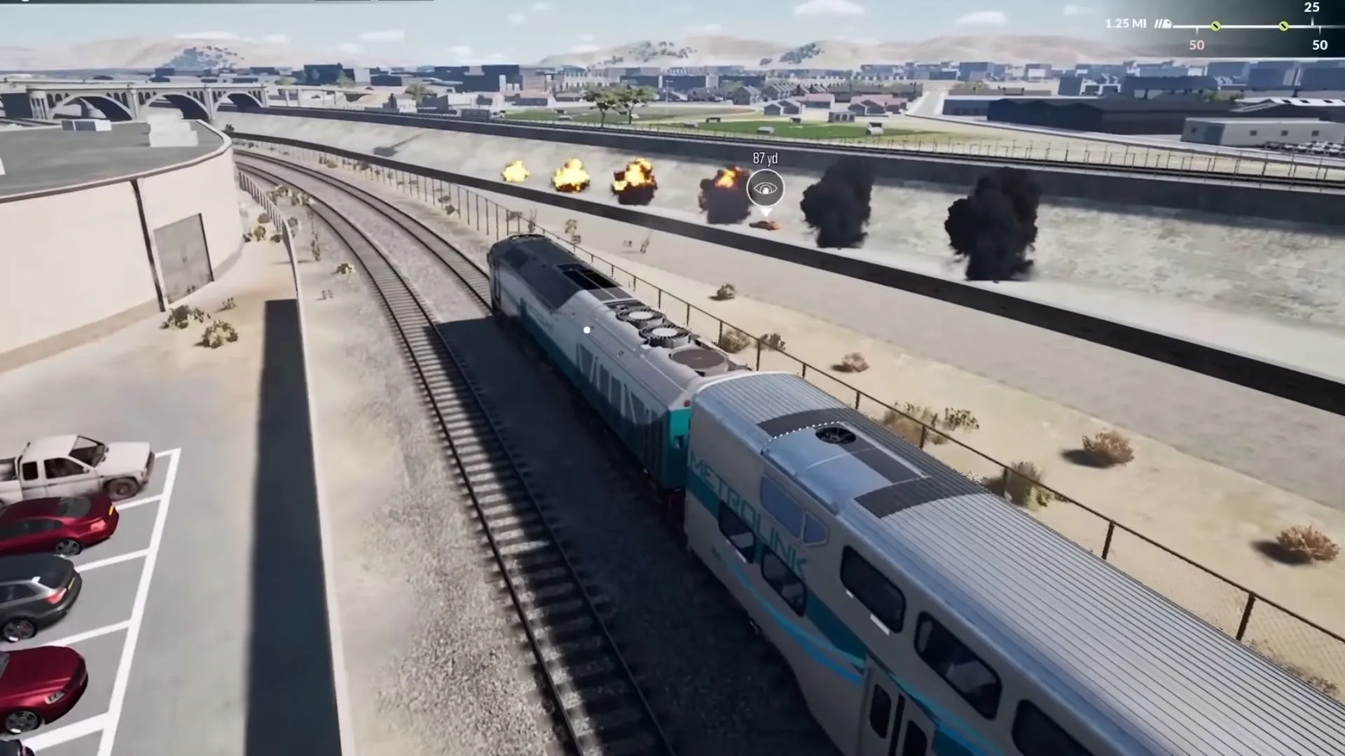 Train on move