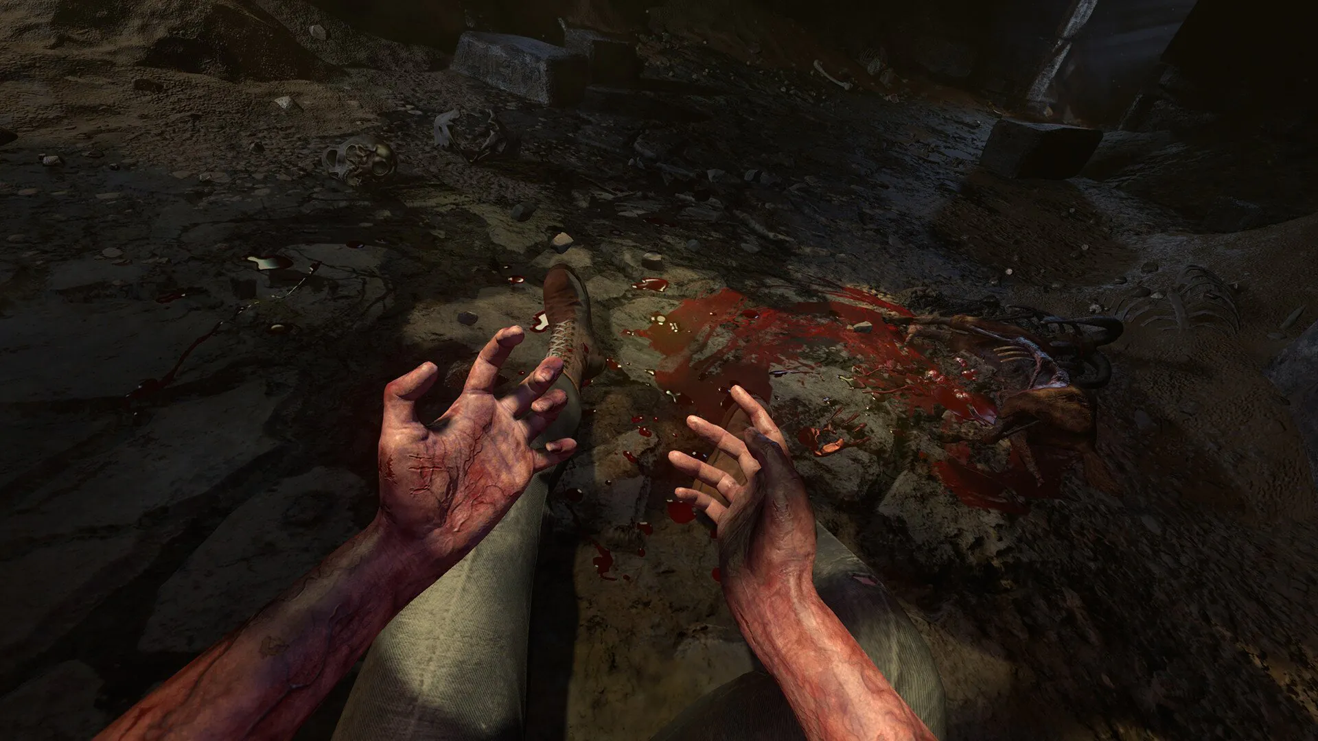 Una escena horrorosa en un juego como Don't Be Afraid