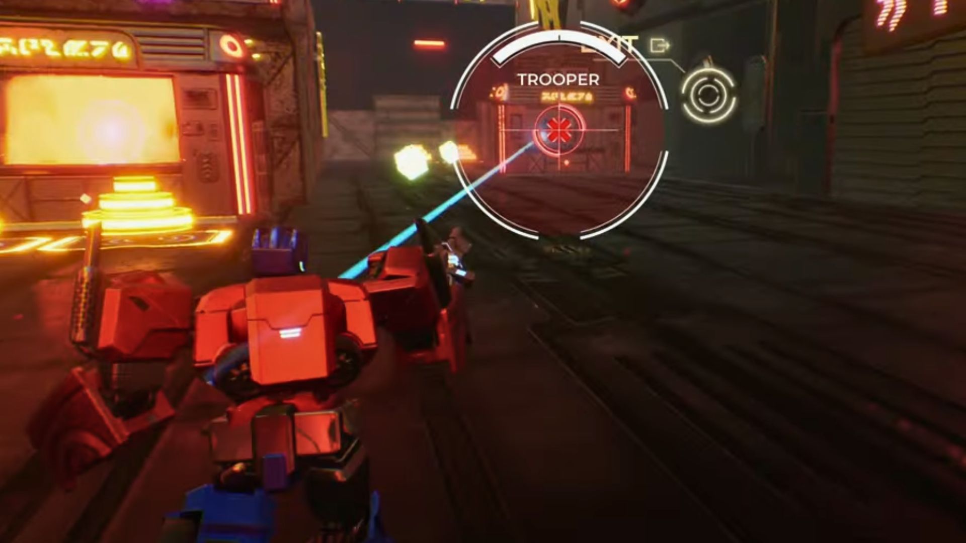 トラックでの射撃