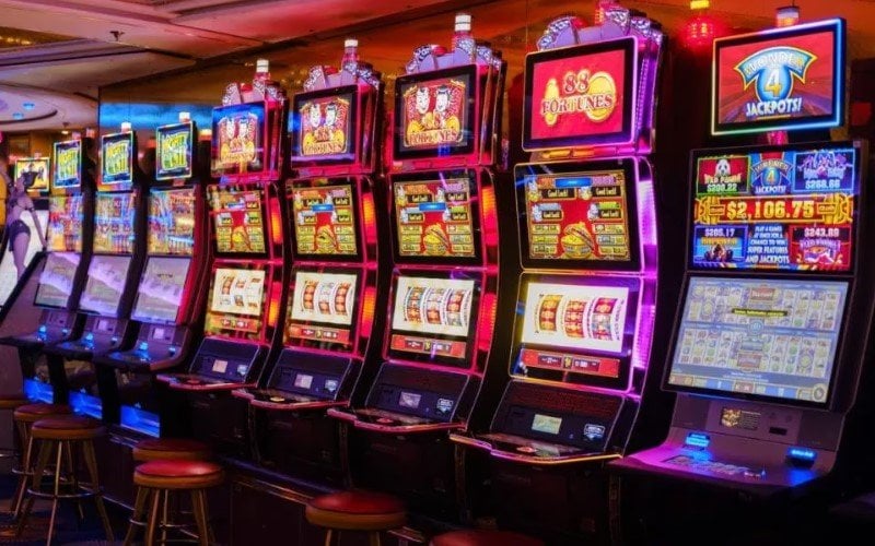 カジノゲームコンセプトフロアスロット