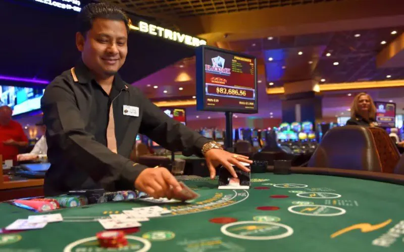 blackjack casino table live control psychology