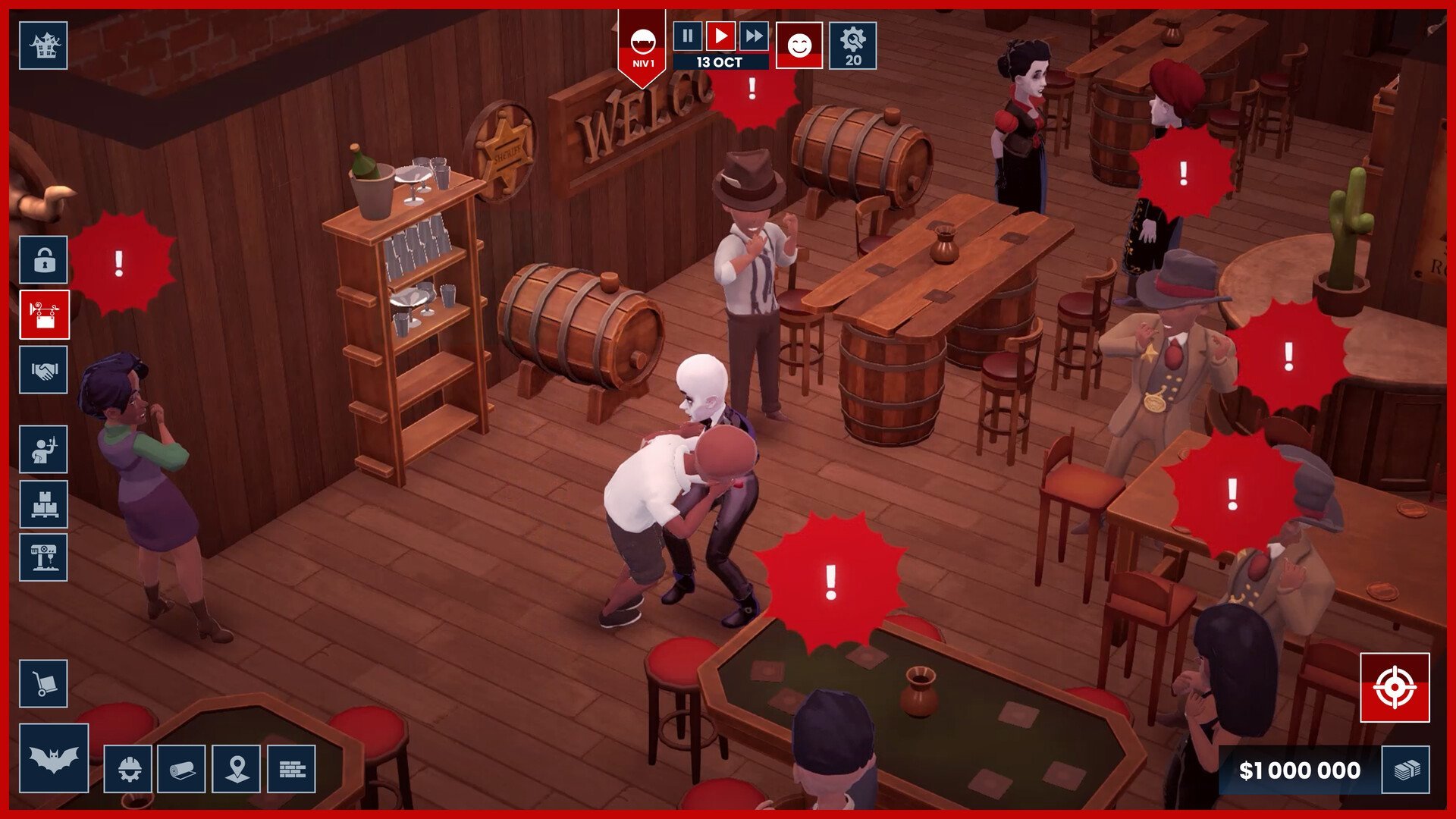 Kranker Mensch in der Blutbar (Blood Bar Tycoon)