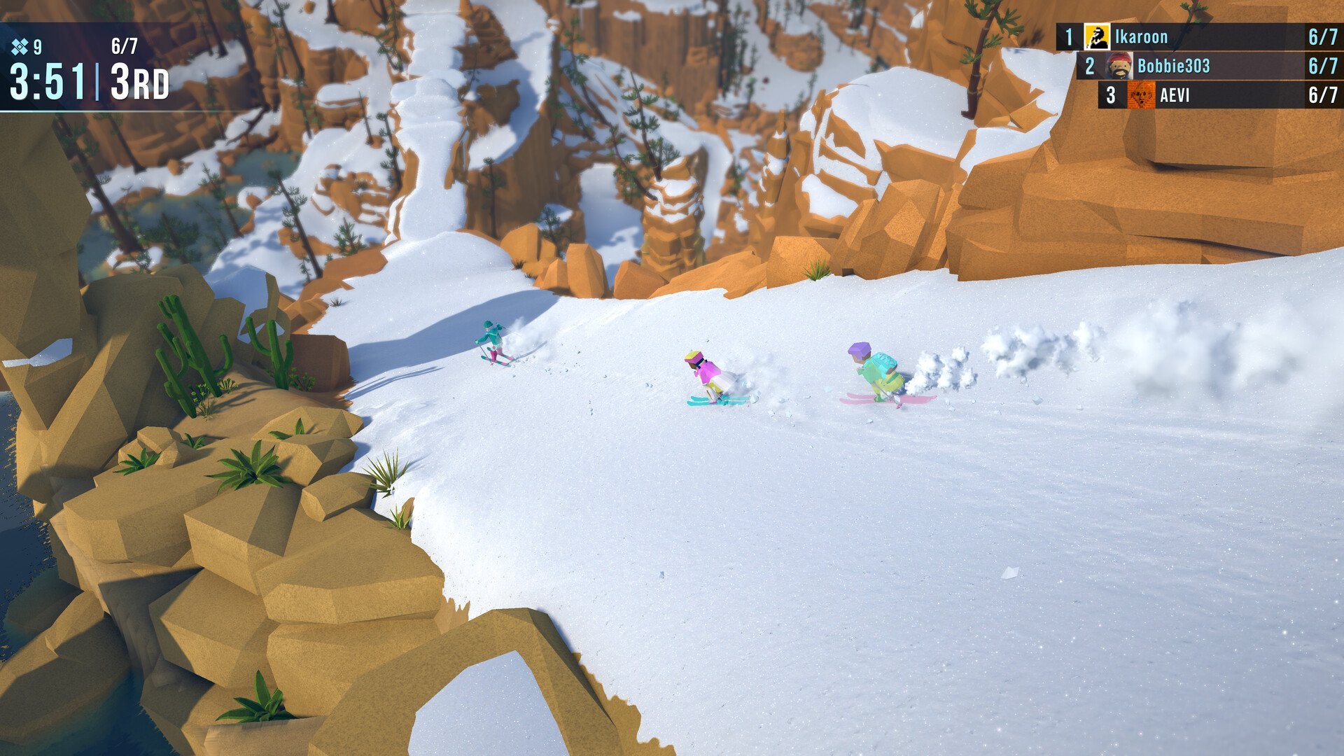 Downhill race (Lonely Mountains: Snow Riders)