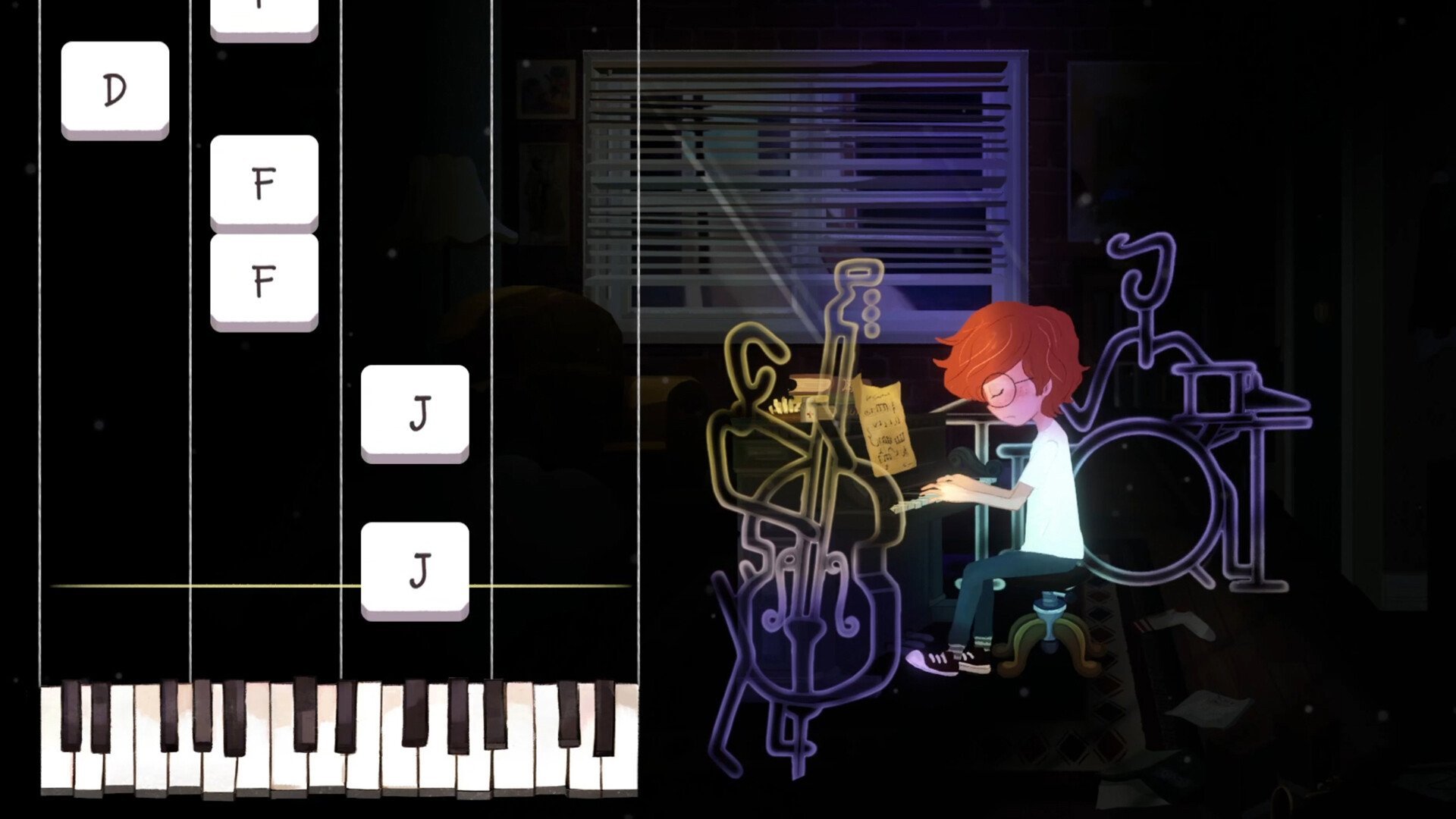 Piano mini-game (Blue Wednesday)