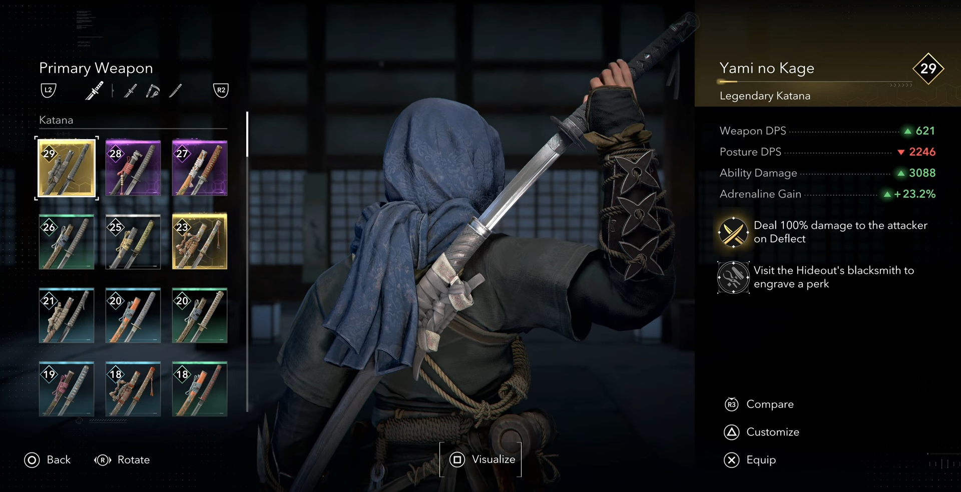 Yami no Kage (Katana) - Naoe